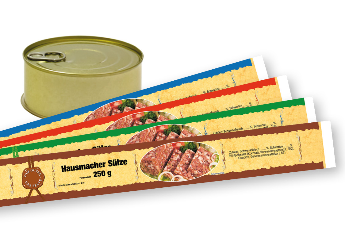 Banderole für Falzdeckeldose FDD 99/40 PARIS