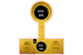 Siegeletikett Honig Pergament 150-125