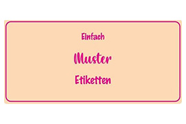 Eckiges Etikett Namen pastell rosa 070-032