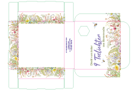 Umverpackungen Teelicht-Umverpackung 9 Stück Blumen