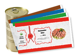 Banderole für Falzdeckeldose FDD 73/145 ROM