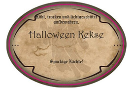 Ovales Etikett Halloween 055-038,5
