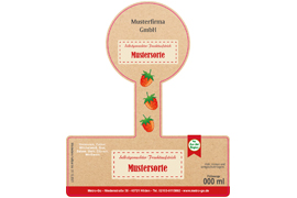 Siegeletikett Früchtezeit 150-125 mit/ohne Logo