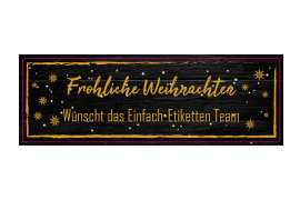 Eckiges Etikett Goldkontur 140-046