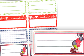 Etikett zum Selbst-Beschriften 