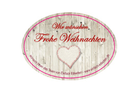 Ovales Etikett Holzherz 055-038,5
