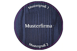 Rundes Etikett Wunschmotiv 70mm