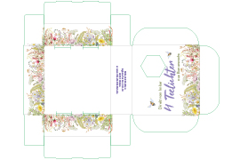 Umverpackungen Teelicht-Umverpackung 4 Stück Blumen