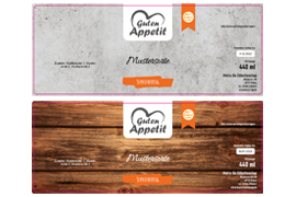 Eckiges Etikett Bildhintergrund 185-073 mit/ohne Logo