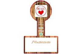 Siegeletikett Bildhintergrund 126-080 mit/ohne Logo