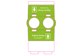 Umverpackungen Umverpackung 2er 230ml konisch eigenes Design