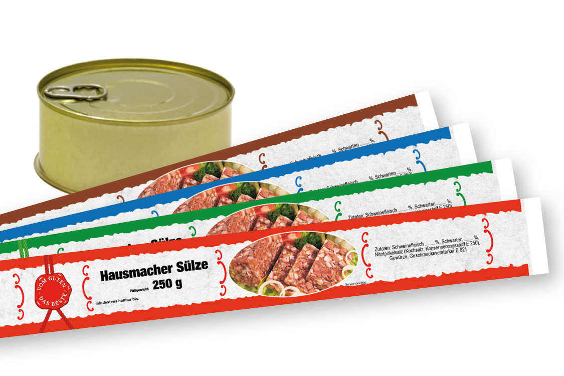 Banderole für Falzdeckeldose FDD 99/40 ROM