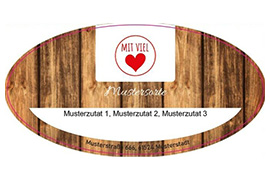 Ovales Etikett Bildhintergrund 085-043