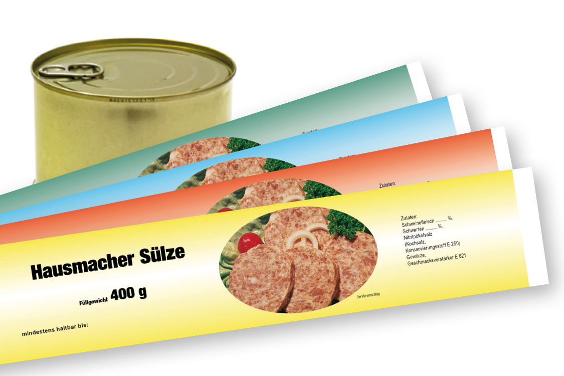 Banderole für Falzdeckeldose FDD 99/63 VERLAUF