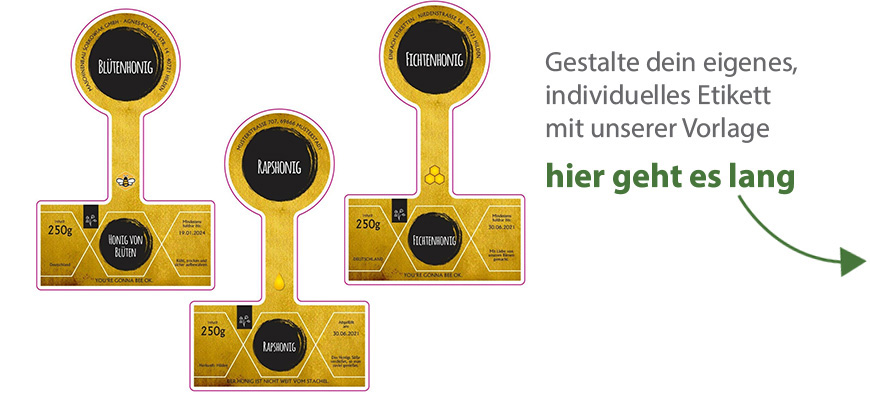 Siegeletikett Honig Pergament 126-080