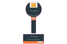 Siegeletiketten Set mittel Hintergrundfarbe mit/ohne Logo 125-060