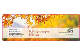 Eckiges Etikett Herbst 140-046