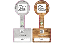 Siegeletikett Bildhintergrund 186-080 mit/ohne Logo