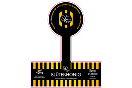 Siegeletikett Honigstreifen 150-125