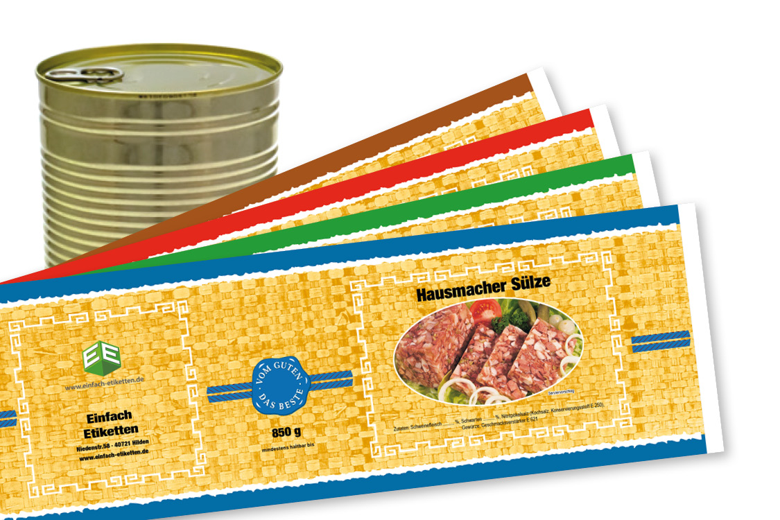 Banderole für Falzdeckeldose FDD 99/119 ATHEN