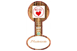 Siegeletikett Bildhintergrund 164-080 mit/ohne Logo