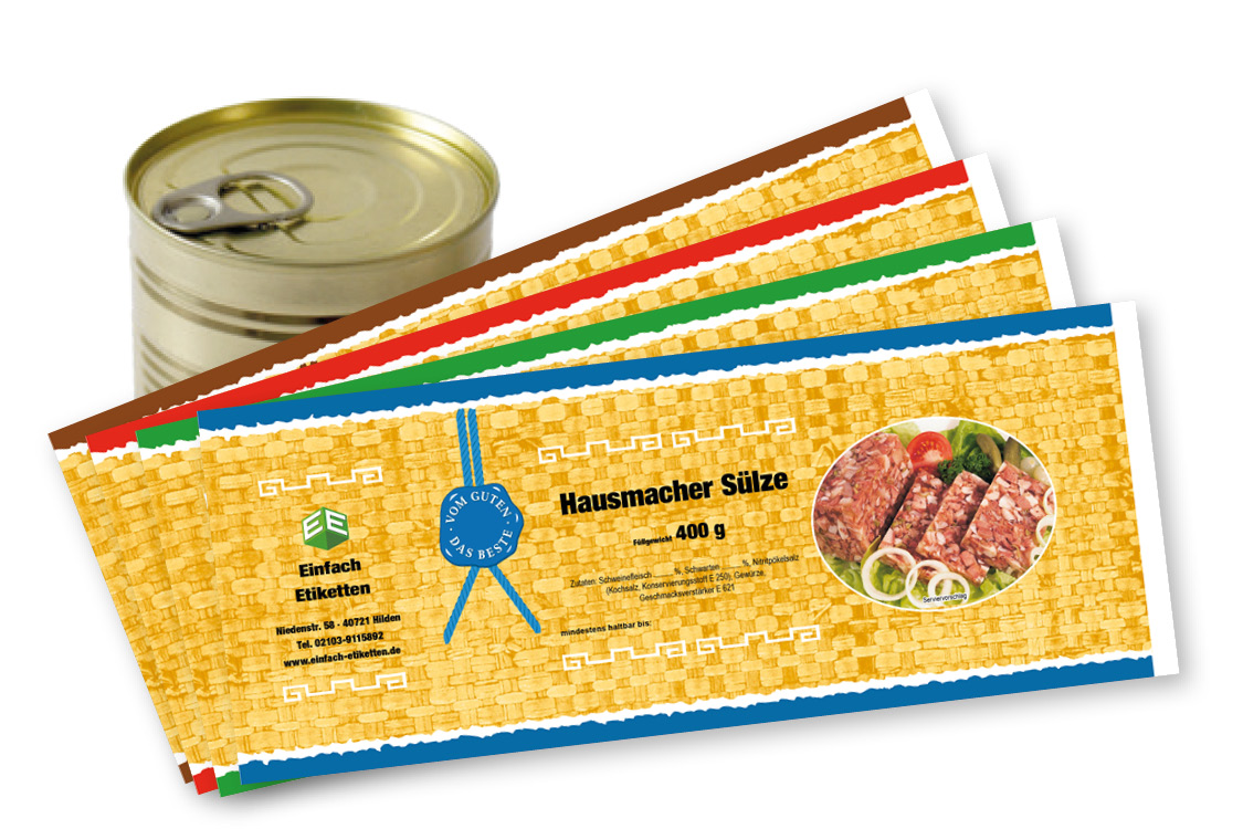 Banderole für Falzdeckeldose FDD 73/110 ATHEN