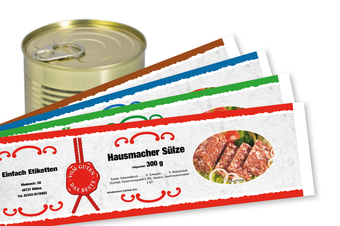 Banderole für Falzdeckeldose FDD 73/83 ROM