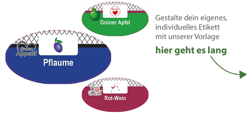 Ovales Etikett Gitter 085-043