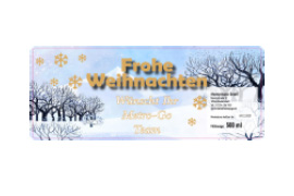 Eckiges Etikett Schneeberge 185-073