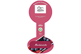 Siegeletikett Marmelade diagonal 164-080 mit/ohne Logo