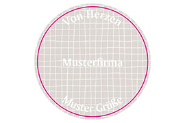 Rundes Etikett Wunschmotiv 50mm