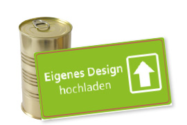 Banderole für Falzdeckeldose FDD 73/145 eigenes Design