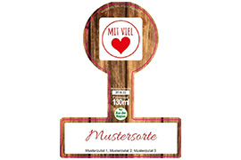 Siegeletikett Bildhintergrund 104-080 mit/ohne Logo