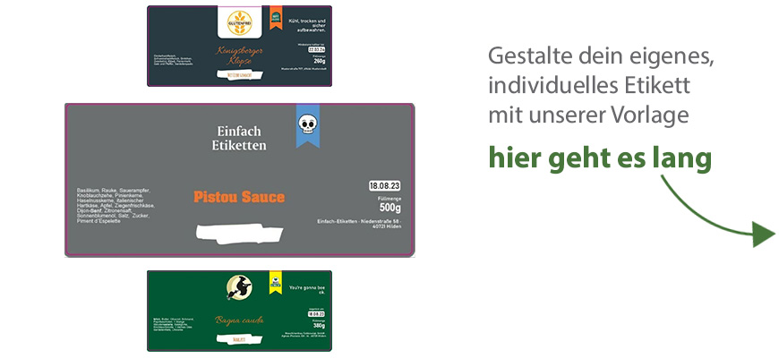 Eckiges Etikett Hintergrundfarbe 167-073 mit/ohne Logo