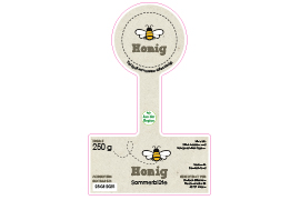 Siegeletikett Honig Comicbiene 126-080