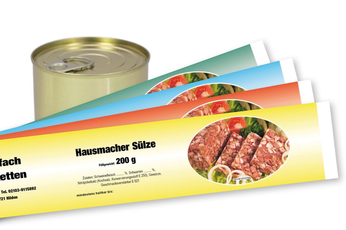 Banderole für Falzdeckeldose FDD 73/58 VERLAUF