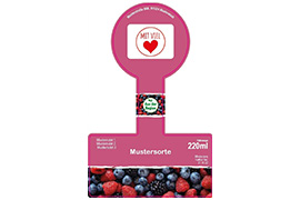 Siegeletikett Marmelade gerade 126-080 mit/ohne Logo