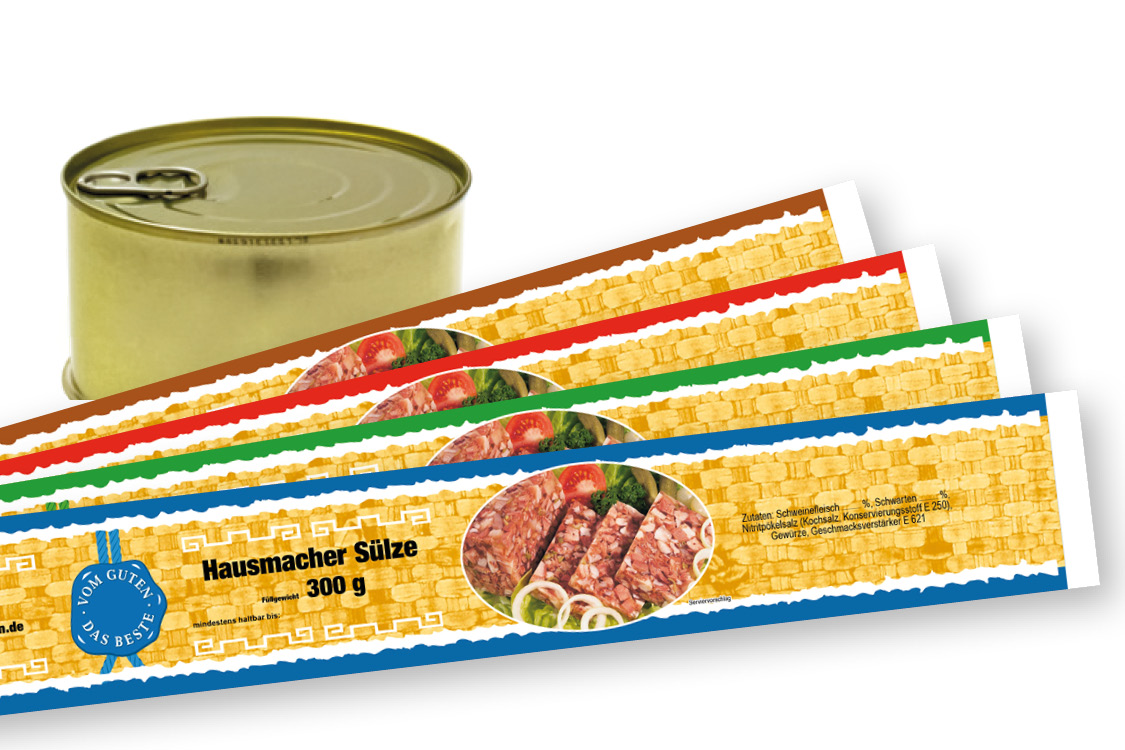 Banderole für Falzdeckeldose FDD 99/51 ATHEN