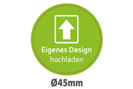 Rundes Etikett 45mm eigenes Design