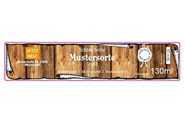 Eckiges Etikett traditionell Bild 120-026