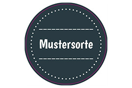 Rundes Etikett Grußtext 70mm