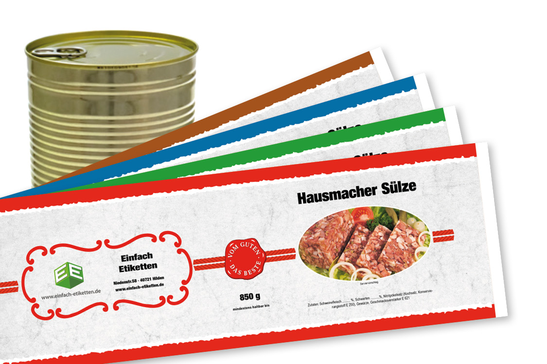 Banderole für Falzdeckeldose FDD 99/119 ROM