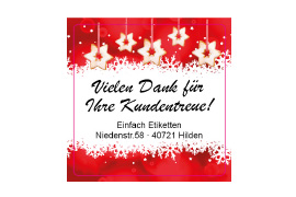 Eckiges Etikett Weihnachtsplätzchen 034-034