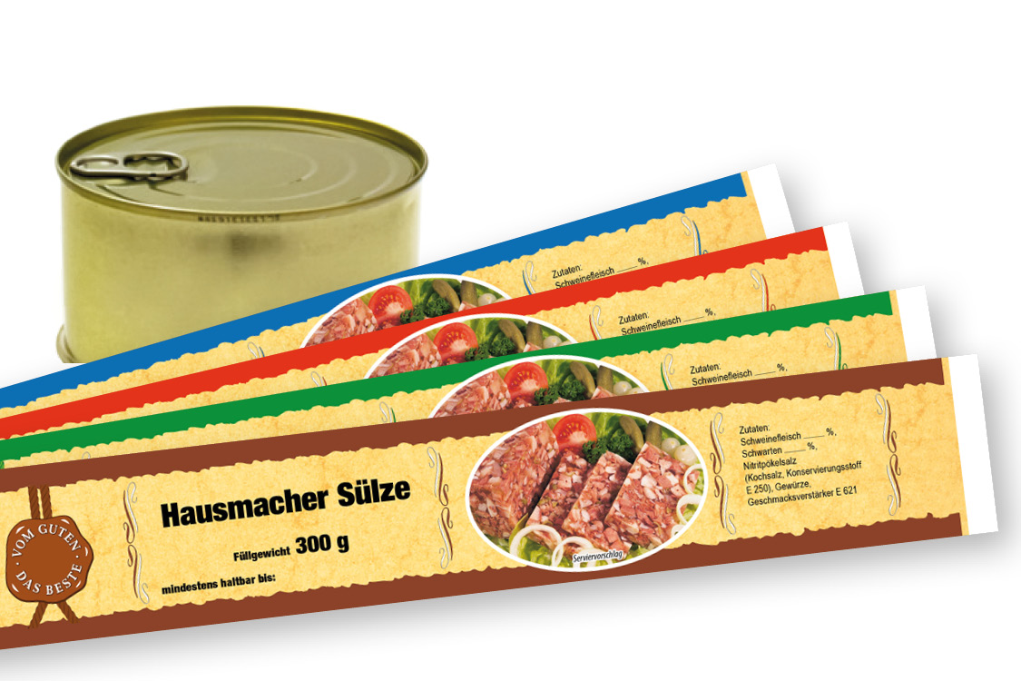 Banderole für Falzdeckeldose FDD 99/51 PARIS