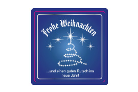 Eckiges Etikett Lichterbaum 034-034