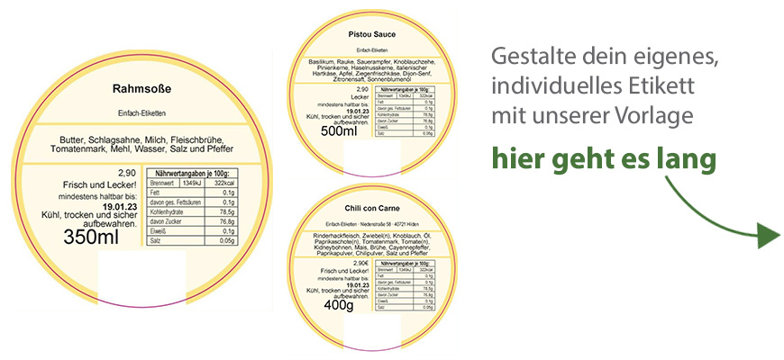 Rundes Etikett Boden Barcode 70mm