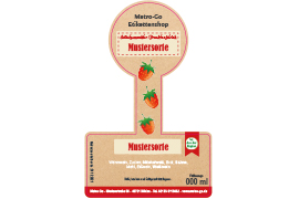 Siegeletikett Früchtezeit 126-080 mit/ohne Logo