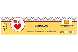 Eckiges Etikett Gitter 120-026