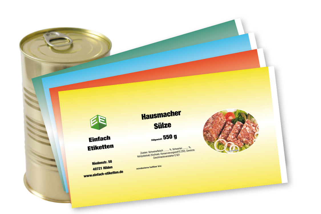 Banderole für Falzdeckeldose FDD 73/145 VERLAUF