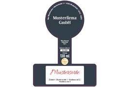 Siegeletikett Hintergrundfarbe 110-080 mit/ohne Logo